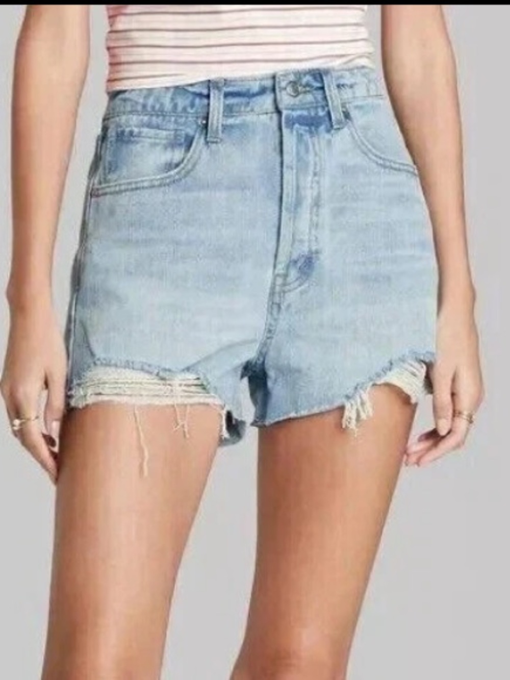 Wild Fable HIGHEST RISE CUTOFF DENIM SHORTS / Size: 14 / 2” Inseam / Summer